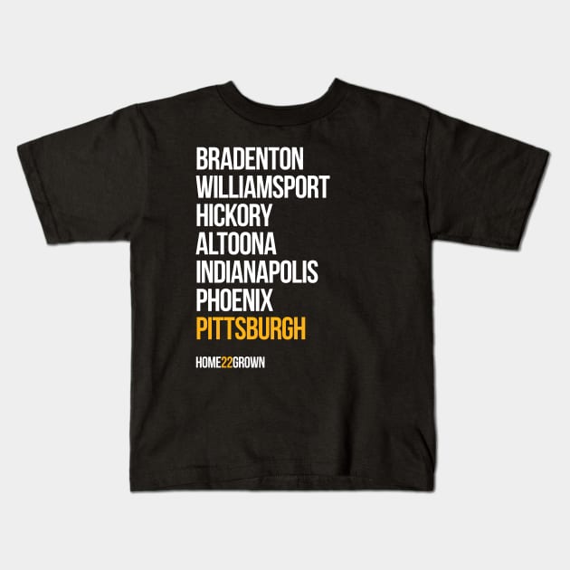 "Homegrown Series" Pittsburgh: Cutch Kids T-Shirt by alanduda